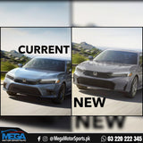 Honda Civic 11th Gen Facelift Bumper For 2022 - 2025