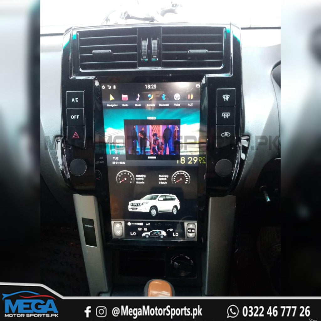 Toyota Prado PX6 Tesla Style Android Panel For 2008-2017