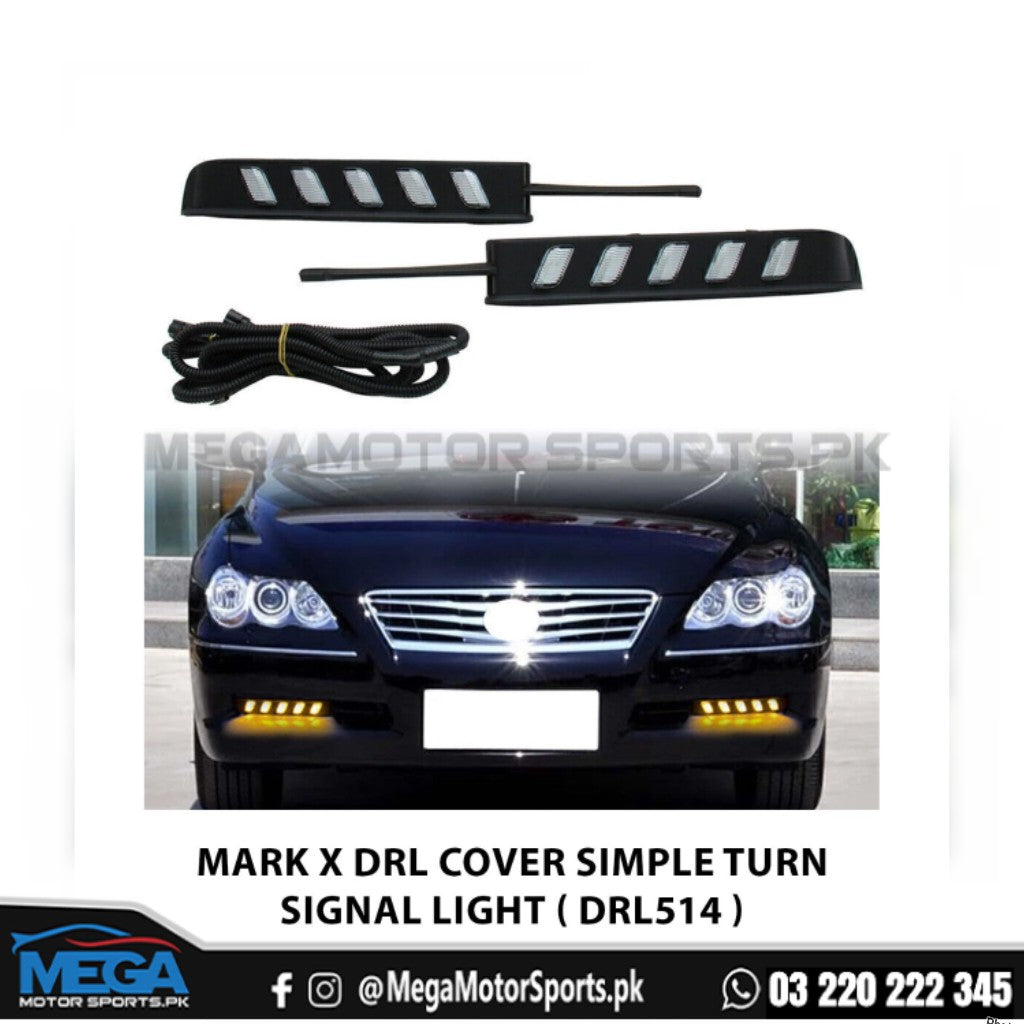 Toyota Mark X Front Bumper DRL Light V2 With OEM Fitting