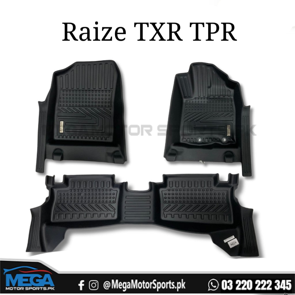 Toyota Raize TXR TPR Floor Mats For 2019 - 2025
