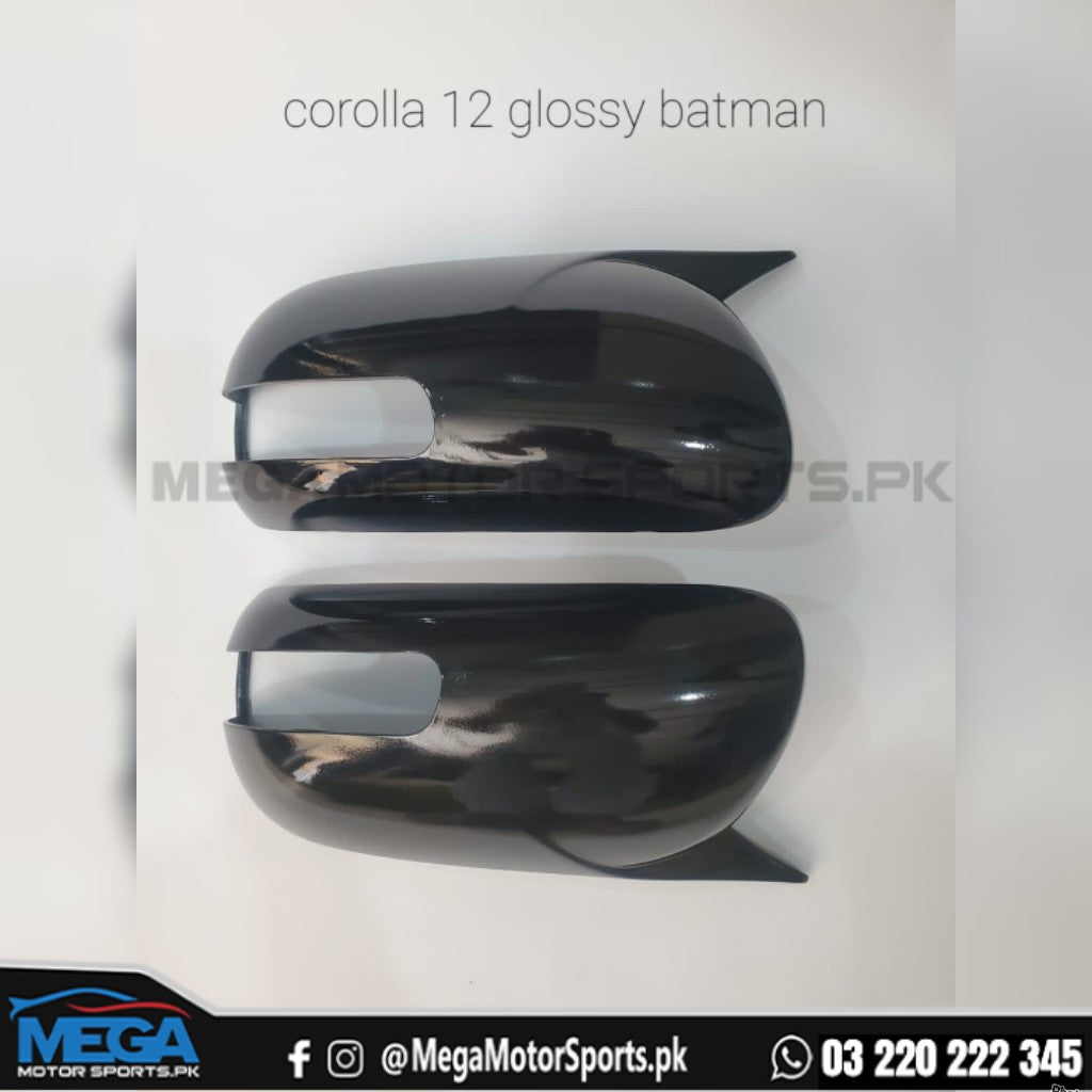 Toyota Corolla 2012 Batman Style Gloss Black Side Mirror Cover