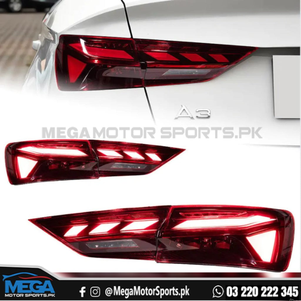 Audi A3 To RS3 Style Tail Lights For 2013-2020