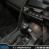 Honda Civic X Mugen Carbon Fiber Gear Knob Full Trim For 2016-2021