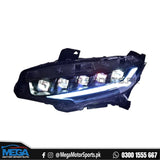 Honda Civic X Matrix Style V2 Headlights