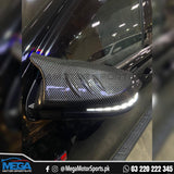 Toyota Revo / Rocco / Fortuner GR  Batman Style Carbon Fiber Side Mirror Covers 2016 - 2025