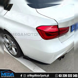 BMW 3 Series F30 Gloss Black Rear Bumper Side Skirts