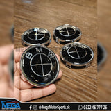 BMW OEM Black Logo Wheel Caps 17” 18” 19”