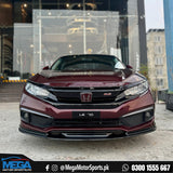 Honda Civic X Facelift Bumper JDM Front Lip - Gloss Black