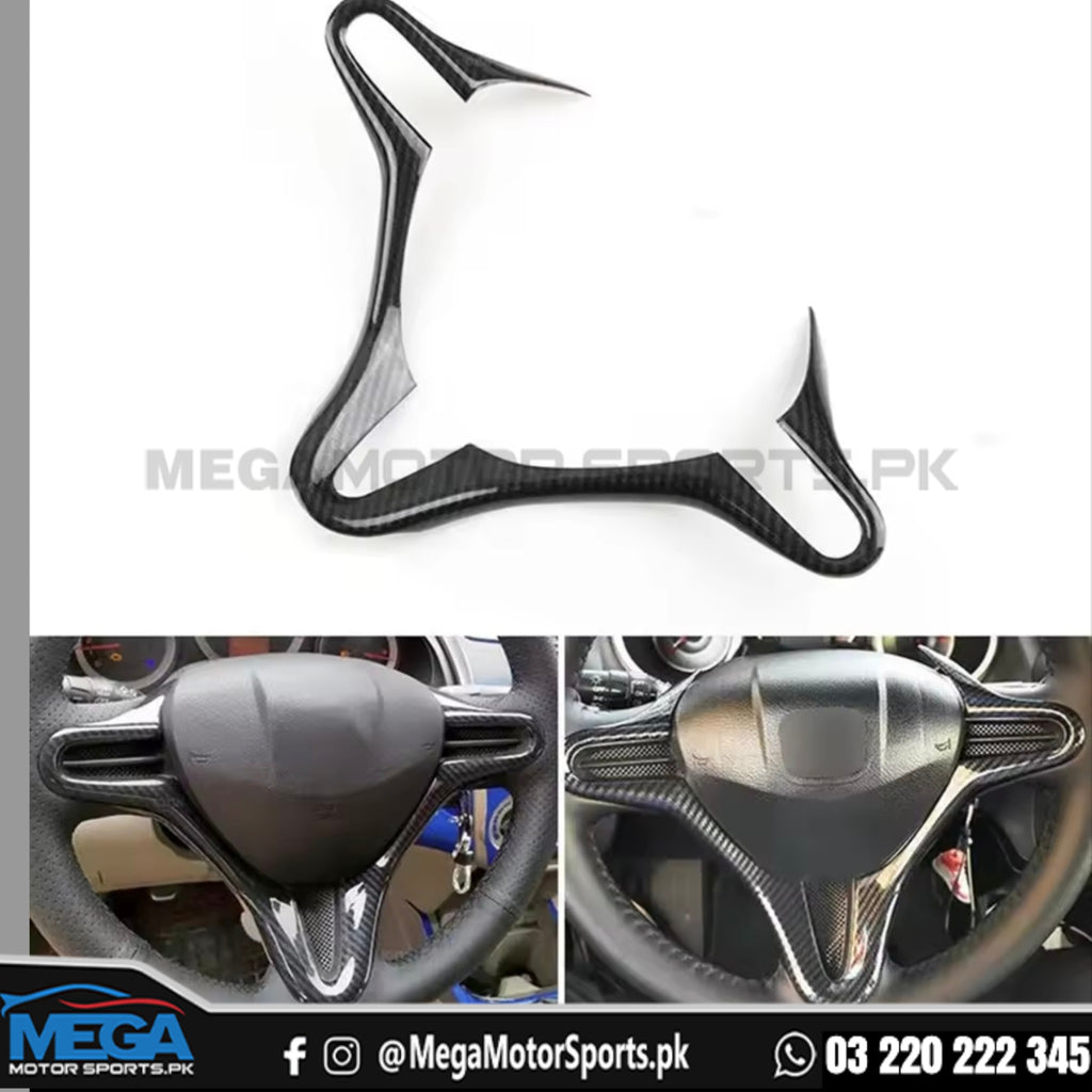 Honda City Carbon Fiber Steering Trim 2009 - 2020