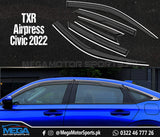Honda Civic 2022 TXR Air Press / Sun Visor with Chrome Strip For 11th Gen