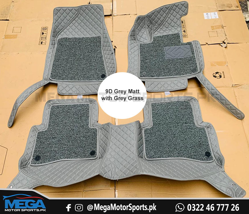 KIA Sportage 9D Floor Mats Grey Mat With Grey Grass For Models 2020 2021