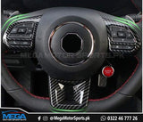 MG HS Carbon Fiber Steering Trims - 3 Pcs - For 2020 2021