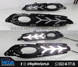 Honda Vezel LED DRL Covers V3 - Arrow Style Model - 2013-2020