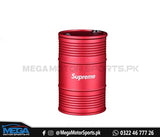 Supreme Car Universal Metal Cigarette Portable Car Ashtray - Red