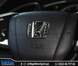 Honda Civic X Carbon Fiber Steering Logo Trim