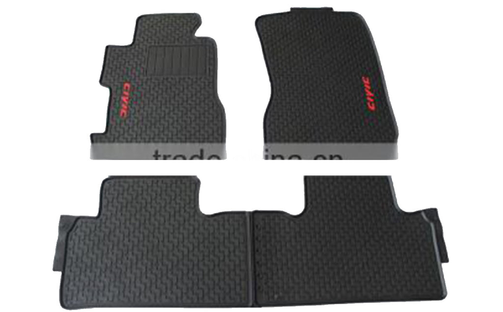 Honda Civic X PVC Rubber Floor Mat - Black