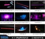 Honda Civic Complete Atmospheric / Illumination Kit - 64 Color - Carbon Fiber Strips / Complete Ambient Lights