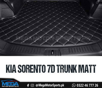 KIA Sorento Black 7D Trunk Matt For 2020 2021 2022