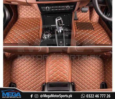 Honda Vezel 7D Brown Floor Mats 2014 - 2020