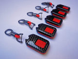 Honda Civic Red Carbon Fiber Key Fob 4 Button