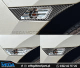 Honda Civic X Carbon Fiber Turn Signal Frame Cover Decorative Trim For 2016 - 2021