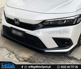 Honda Civic Mugen Matt Black Front Lip Splitter For 11th Gen 2022 2023