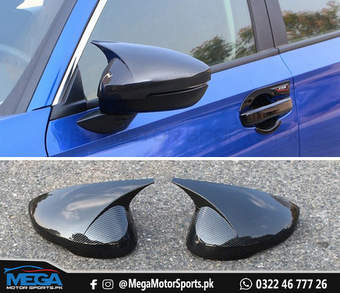Honda Civic 2022 Carbon Fiber Batman / M3 Style Side Mirror Covers For 11th Generation 2022 2023