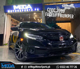 Honda Civic Front US Facelift Bumper With Piano Black Trims