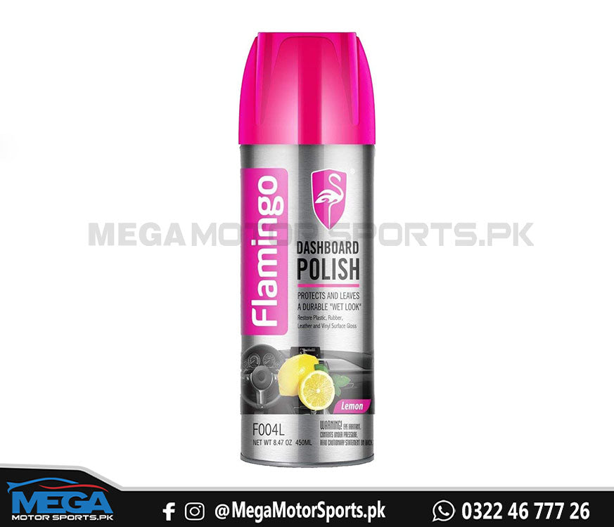 Flamingo Dashboard Polish - 450ml - Lemon - Interior Cleaning Polishes