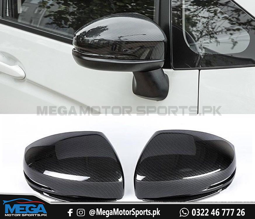 Honda Fit Carbon Fiber Side Mirror Covers