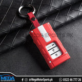 Honda Civic Engine Head Key Fob - Red and White - For Models 2016 2017 2018 2019 2020 2021