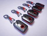 Honda Civic Red Carbon Fiber Key Fob 3 Button
