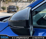 Honda Civic 2022 Carbon Fiber Batman M3 Style Side Mirror Covers For 11th Generation 2022 2023