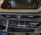 Hyundai Sonata Carbon Fiber AC Vent Cover Trim - Center For 2021 2022