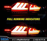 Honda City LED Taillights Lexus Version 2 - Red For 2021 2022