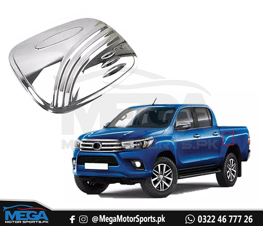 Toyota Hilux Revo Fuel Hood Cover - Chrome