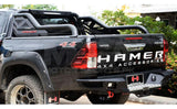 Toyota Hilux Revo Hamer Black Triton Style Roll Bar
