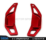 Toyota Fortuner Steering Wheel Paddle Shift Extension (RED) 2 Pieces For 2016 - 2022