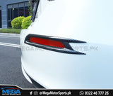 Honda Civic Carbon Fiber Rear Bumper Reflector Cover Trims For 11th Generation Civic 2022 2023
