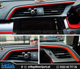 Honda Civic Red Dashboard Trims - 6 Pcs