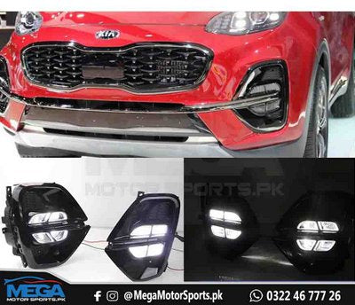 KIA Sportage LED Fog Lamps DRL Covers For 2019 2020 2021