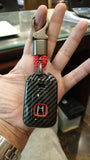 Honda Civic Red Carbon Fiber Key Fob 3 Button