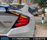 Honda Civic X LED Mugen Taillights - Smoke For 2016 - 2021