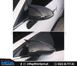 Hyundai Sonata Carbon Fiber Batman Style Side Mirror Covers For 2021 2022 2023