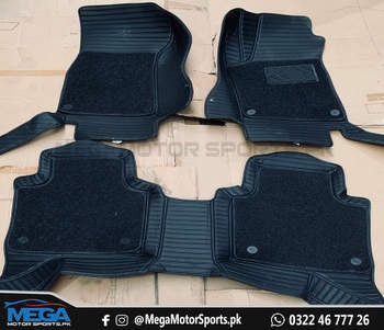 Proton X70 10D Black Floor Mats with Black Grass For 2020 2021