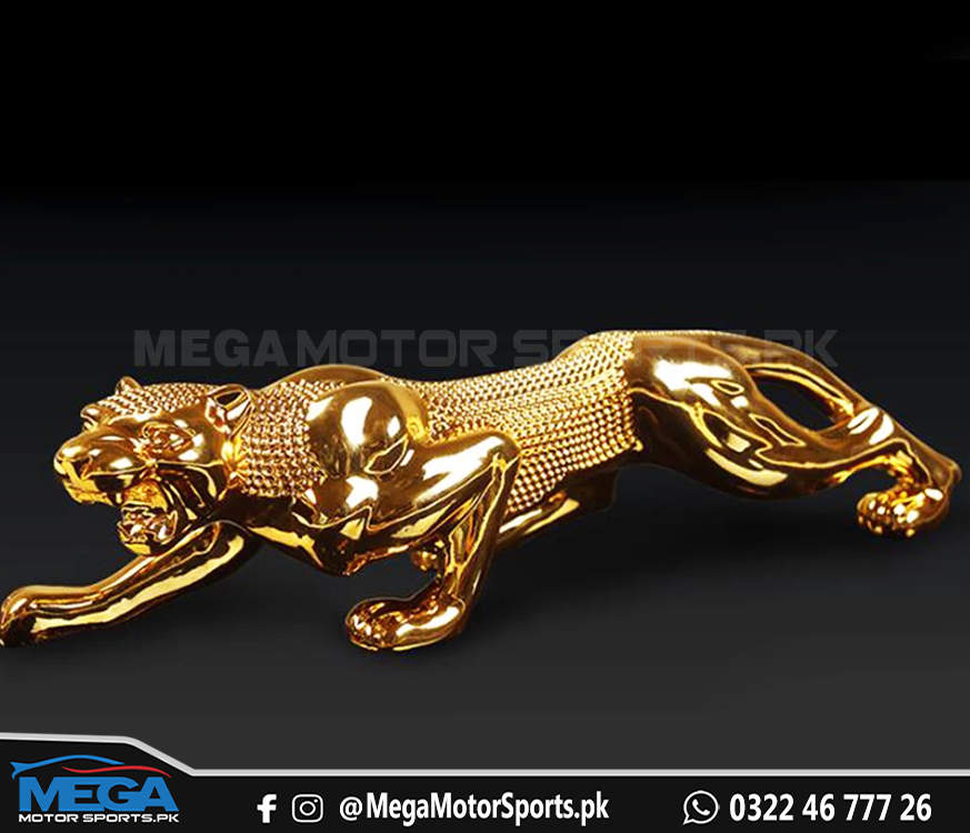 Golden Leopard Car Dashboard Decoration | Leopard Jaguar For Dashboard Decoration Purpose | Golden 