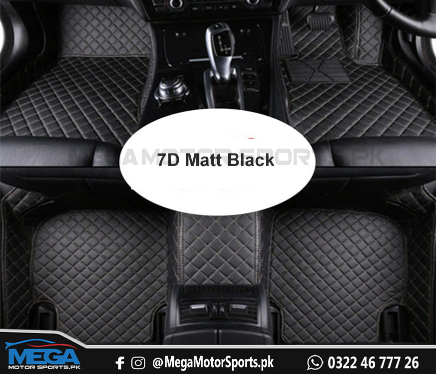 Toyota Prado FJ150 7D Diamond Floor Mats Black For Models 2008 - 2020