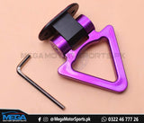 Purple Aluminium Triangular Front Tow Hook | Towing Hook | Tow Hook Dummy For Car