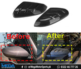 Honda Civic X Carbon Fiber Mugen Side Mirror Covers 2016 - 2021
