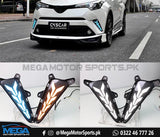 Toyota CHR Front Bumper LED DRL Arrow Style / Front LED DRL Arrow Style
